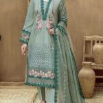 ADAN LIBES COTTON FULLY HEAVY ALTERNATE CHICKENKARI & MULTI EMBROIDRED