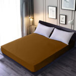 Zipper Mattress Cover Copper Brown