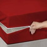 Zipper Waterproof Mattress Cover Maroon