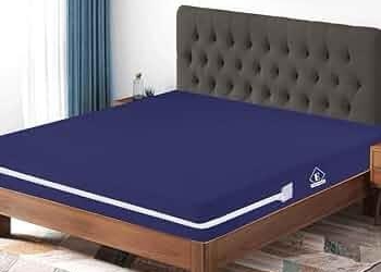 Zipper Waterproof Mattress Cover Blue