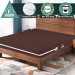 Zipper Mattress Cover Dark Brown