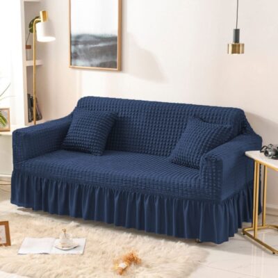 Persian Style Bubble Fabric Sofa Covers (Blue Color)