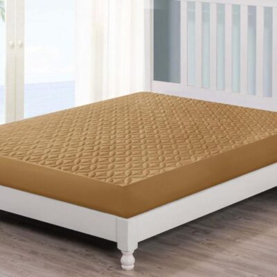 Micro Quilted Ultrasonic Mattress Cover (Copper Brown)