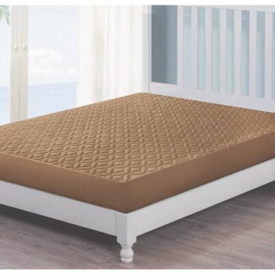 Micro Quilted Ultrasonic Mattress Cover (Dark Brown)