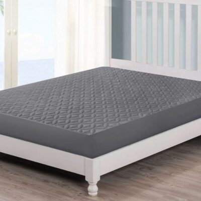Micro Quilted Ultrasonic Mattress Cover (Grey)