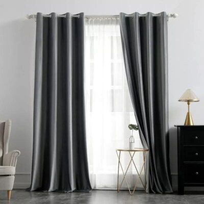 Export Cozy Velvet Curtains (Grey Color)