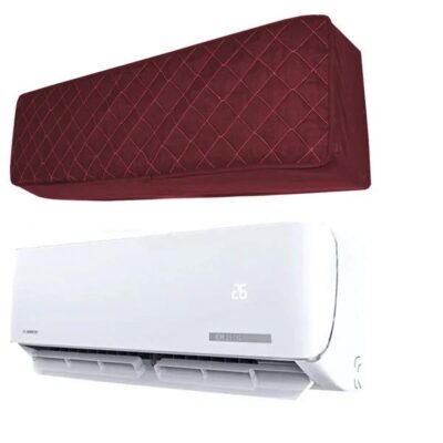 Printed Quilted AC Covers (Maroon Color)