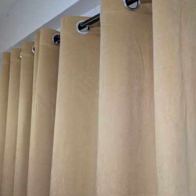 Export Cozy Velvet Curtains (Skin Golden Color)