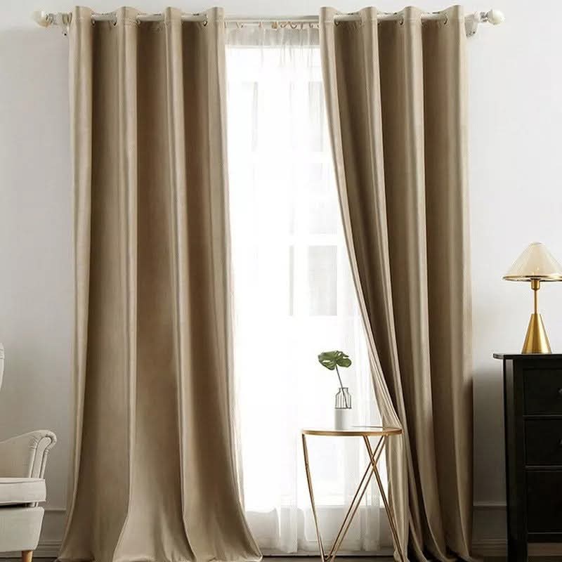 Export Cozy Velvet Curtains (Skin Golden Color) - Image 2